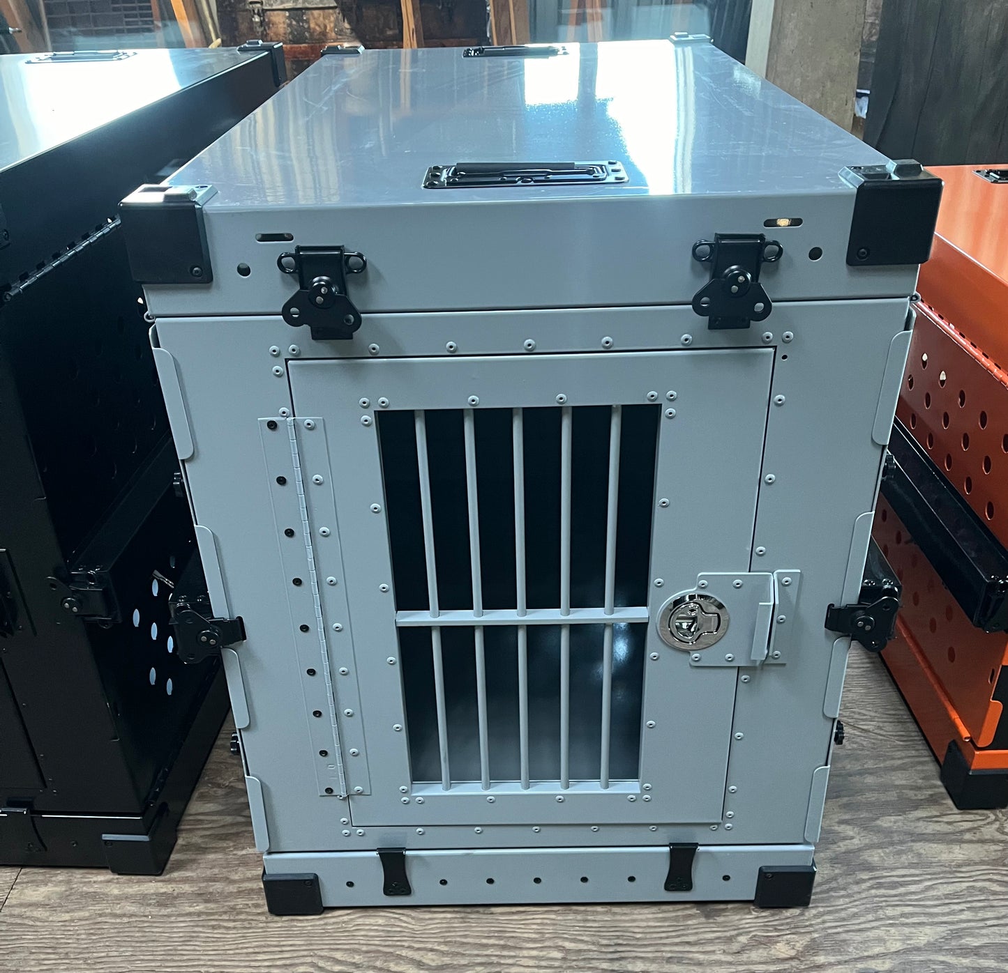 Safe Crate™: Collapsible Heavy Duty Chew-Proof Dog Crate - Airline Compliant