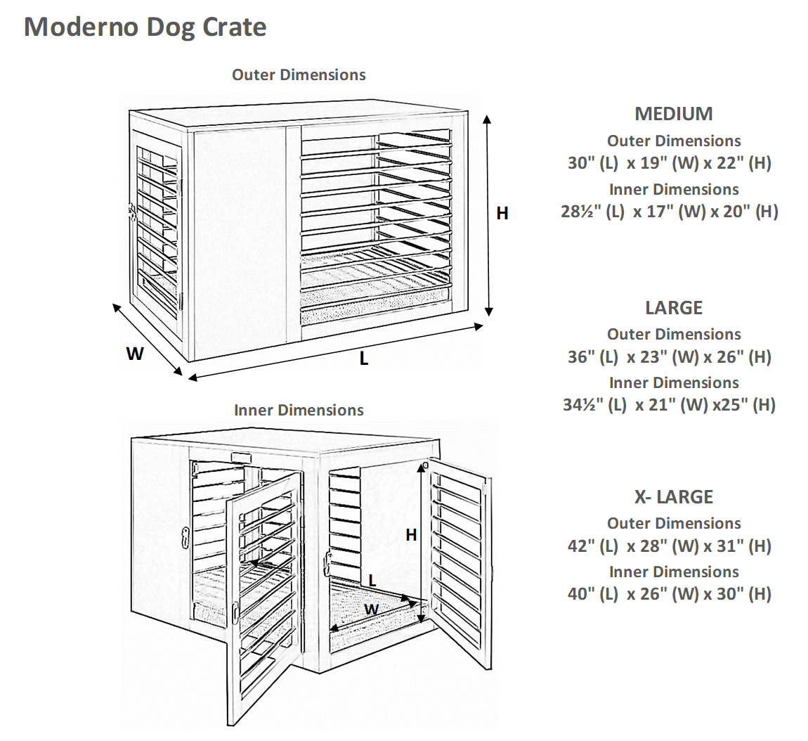 Moderno Dog Furniture Crate