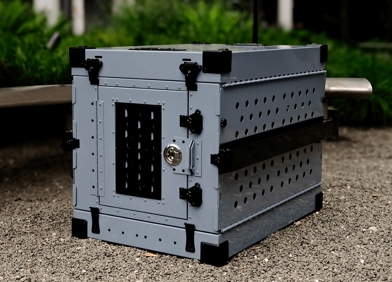 Safe Crate™: Collapsible Heavy Duty Chew-Proof Dog Crate - Airline Compliant