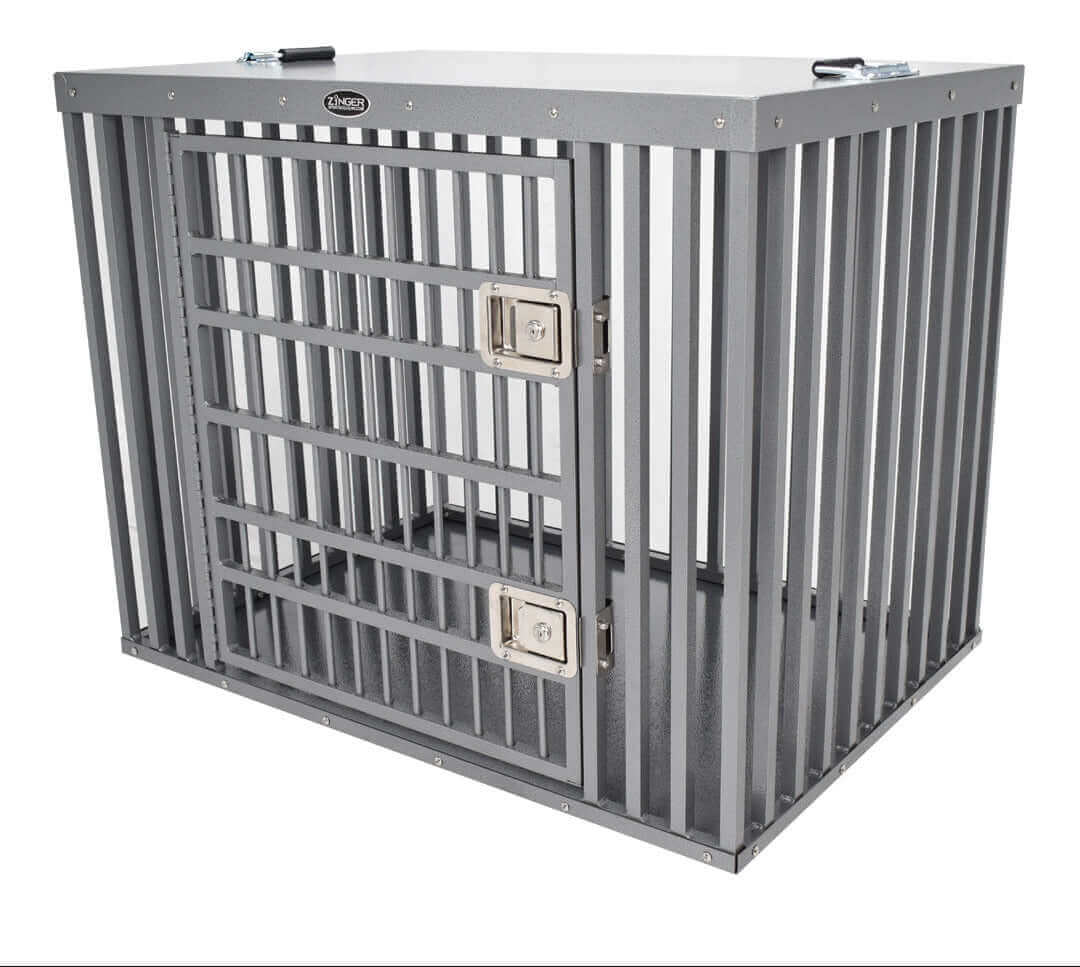 Heavy Duty Aluminum Dog Crate — Side Entry by Zinger – Dog Crate World