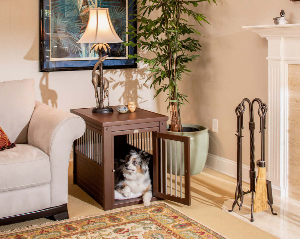 Indoor End Table Dog Crate