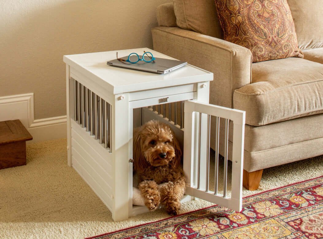 Indoor End Table Dog Crate