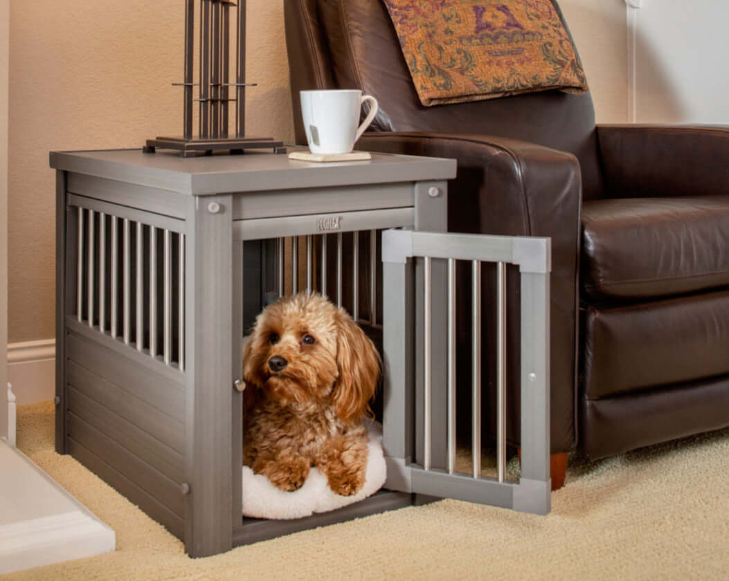 Indoor End Table Dog Crate