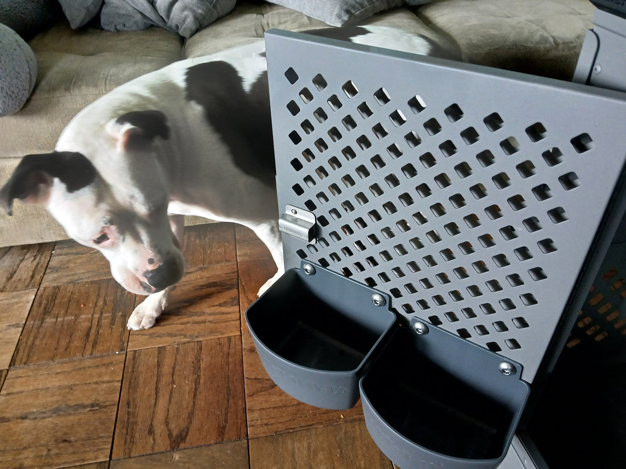 Dog Crate Fillable Drinking Bowl