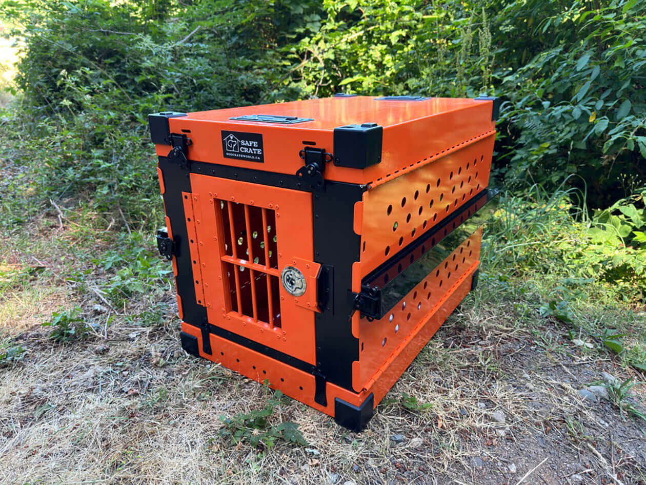 Safe Crate™: Collapsible Heavy Duty Chew-Proof Dog Crate - Airline Compliant