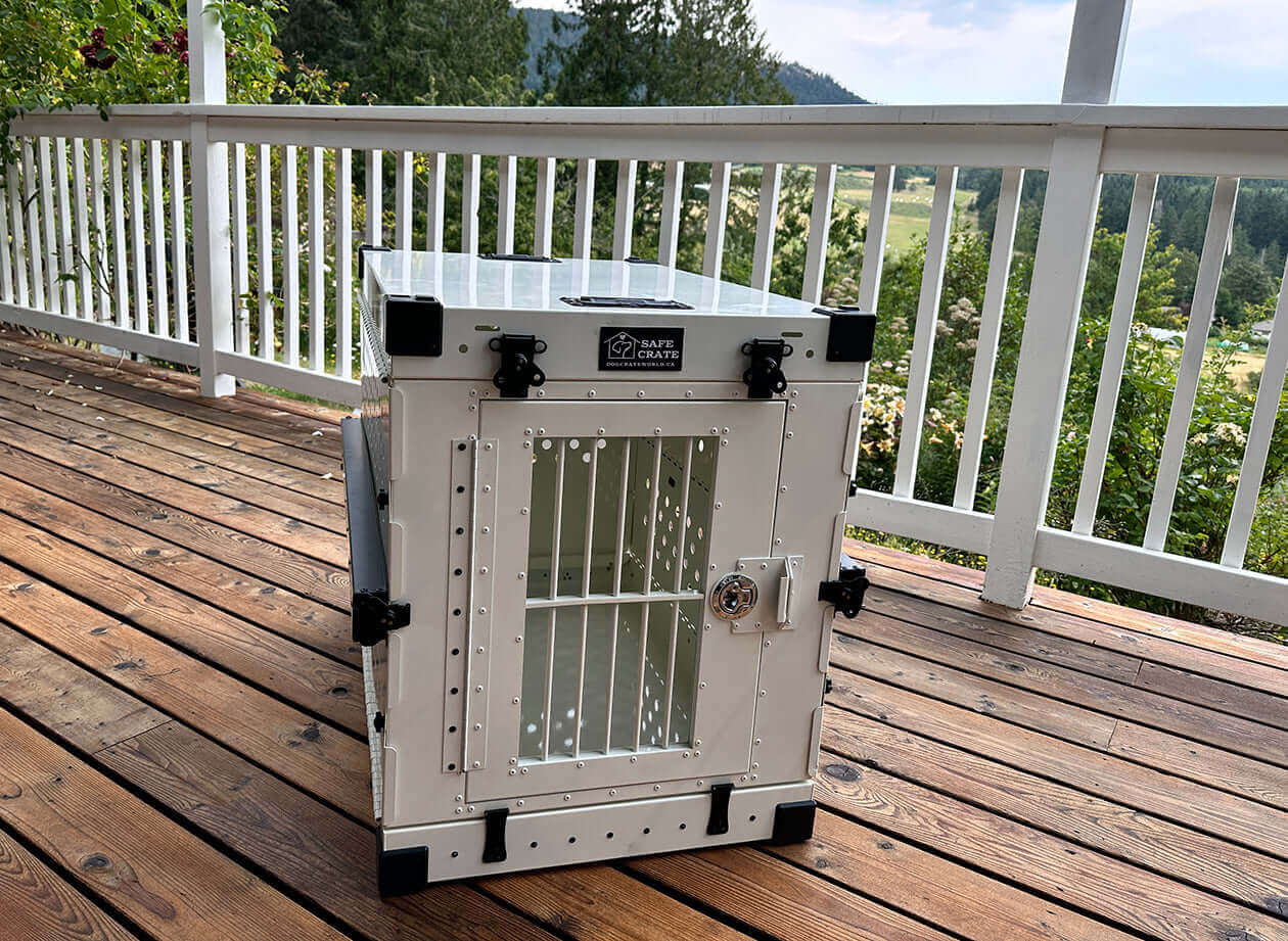 Safe Crate™: Collapsible Heavy Duty Chew-Proof Dog Crate - Airline Compliant
