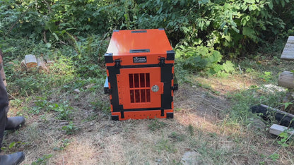 Safe Crate™: Collapsible Heavy Duty Dog Crate - Airline Compliant.