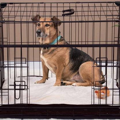 Space Saving Wire Dog Crate with Sliding Doors